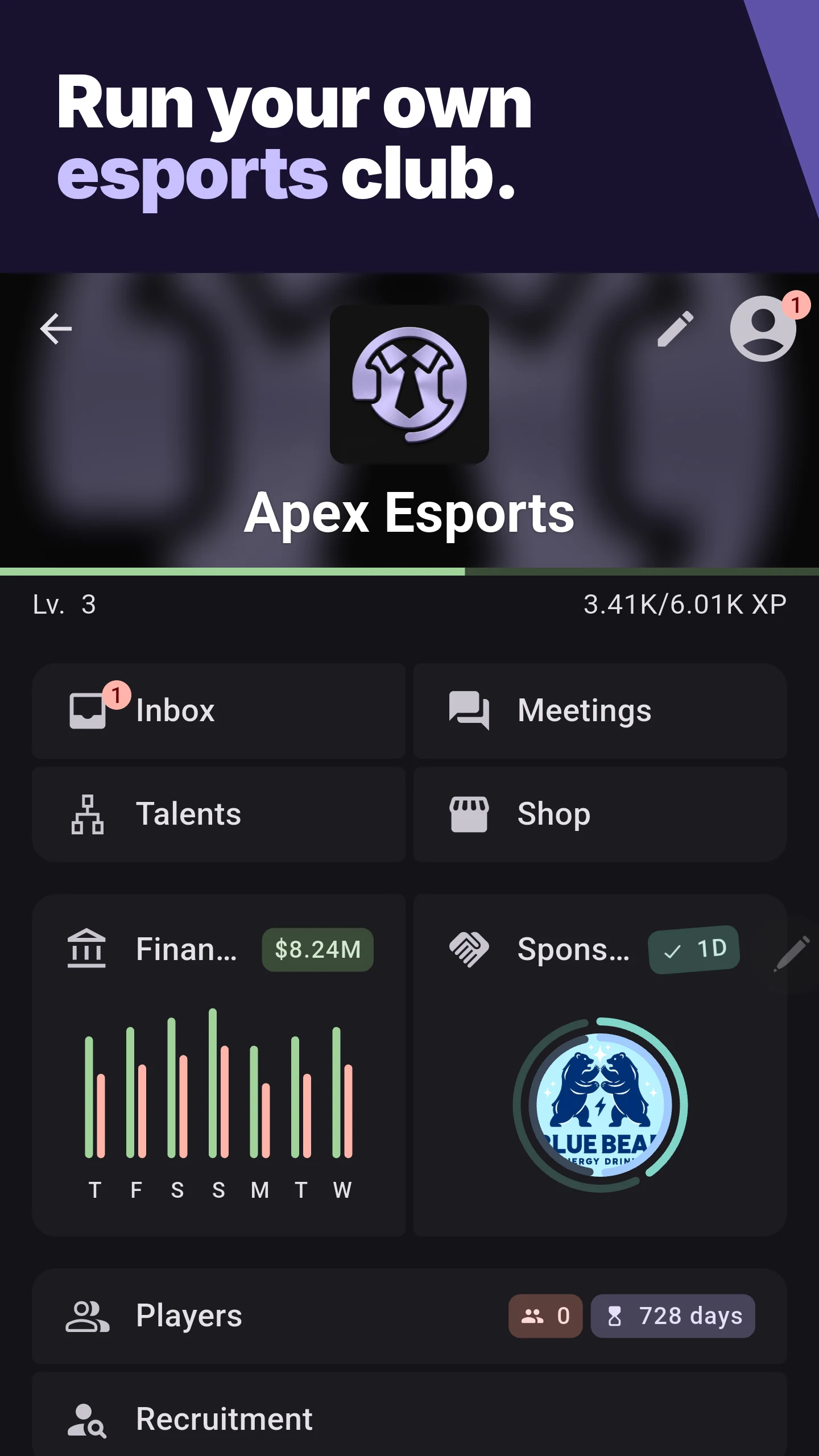 ESMO: Esports Manager Online screenshot